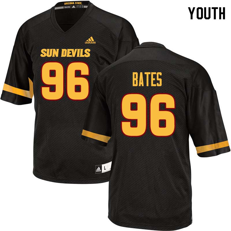 Youth #96 Jalen Bates Arizona State Sun Devils College Football Jerseys Sale-Black